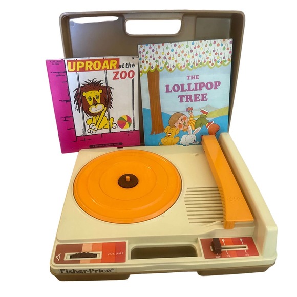 Fisher-Price Other - Vintage 1978 Fisher Price Toys Record Player Box Case Turntable 2 Records Books